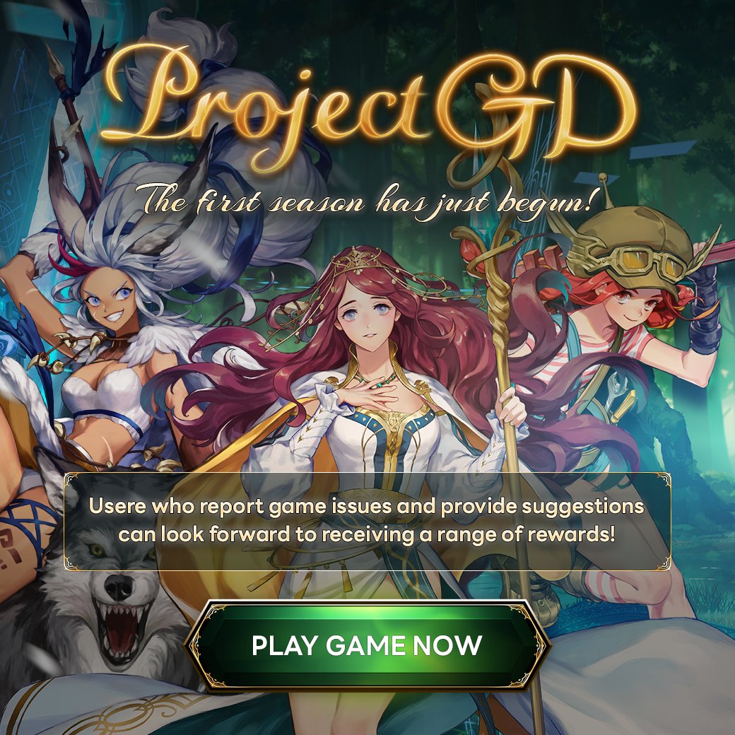 📢 Project GD First Season is here!

Play the game right now! Don't miss out on various rewards for reporting bugs!

 🗓Season Schedule: Oct. 5th to Oct. 18th

👉🏻 To play the game: lin.ee/DuOoXTF/qbko
👉🏻 To check the announcement: lin.ee/C2KqjG2/qbko