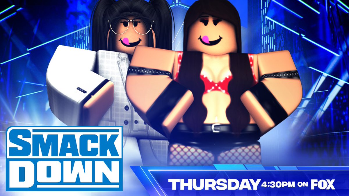 _WWERoblox's tweet photo. -SMACKDOWN-
@F4DE_4 goes one on one with @chrisaholics both recently returning who will win...?
-
#WWE Chairwomen returns to action against Smackdown Women's champion #BethRose
-
@3pf04 takes on @maardontcare
-
@themxxoxo VS @NylaBabes1_ VS @KaitlynRos52170
#WWE
#SmackDown https://t.co/ZTlcXyJES1