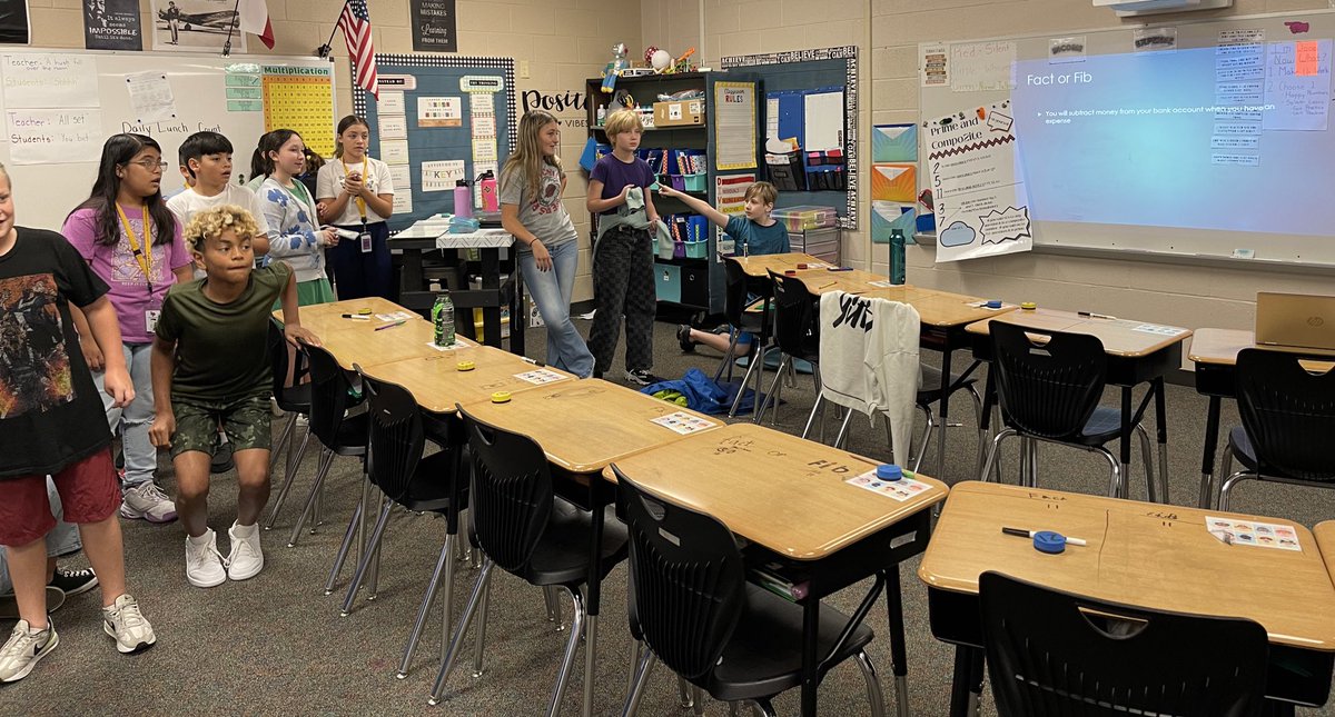 sandovalmath29's tweet photo. Who’s ready for a Fact or Fib game? 5th graders at RZE! Using financial literacy vocab to win the game! #5thGradeFun #RZERockets #L4Ward https://t.co/W0dcaLnvX8