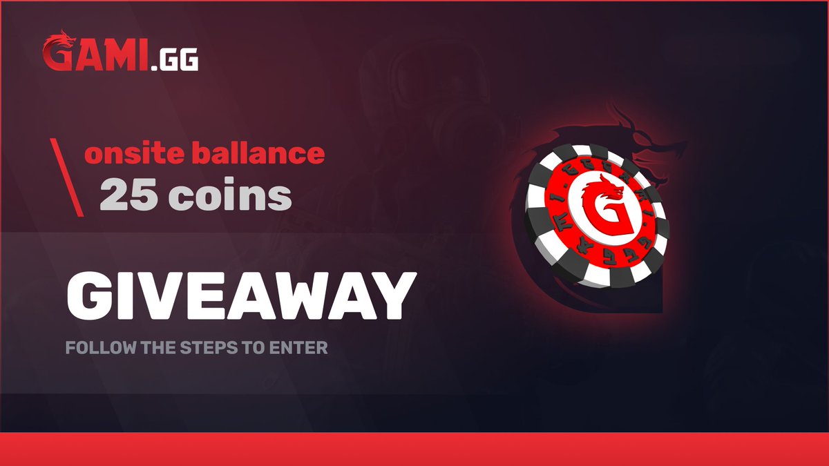 GamiGG_Official's tweet photo. 🎁 25 COIN GIVEAWAY 🎈
We're giving away 25 Coins On-site balance to one lucky user!

To enter :  
- RT &amp; LIKE
- TAG 2 FRIENDS
Giveaway Rolls in 48 Hours Good luck gamers! https://t.co/LTazZc4MqQ