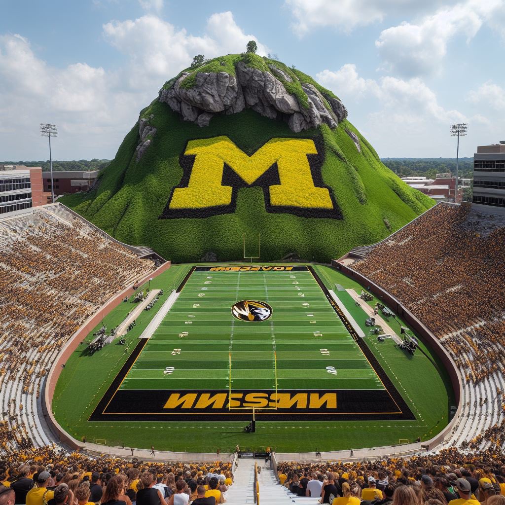 BarstoolMizzou's tweet photo. Tried to build the giant Hill on that new AI generator- it didn’t go as planned. https://t.co/k2tptcBR1c