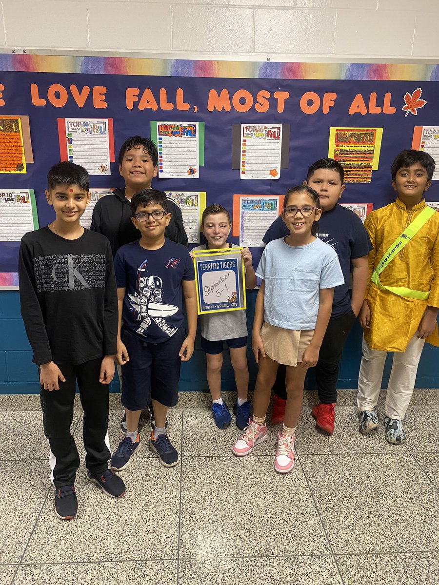 The 2023-24 school year is off to an amazing start! Check out 5-1’s September Terrific Tigers <a href="/lindeneauschool/">Lindeneau School</a> <a href="/MoranGalligan/">Lori Moran</a> Looking forward to a fabulous fall in fifth!🍂🍁🍃