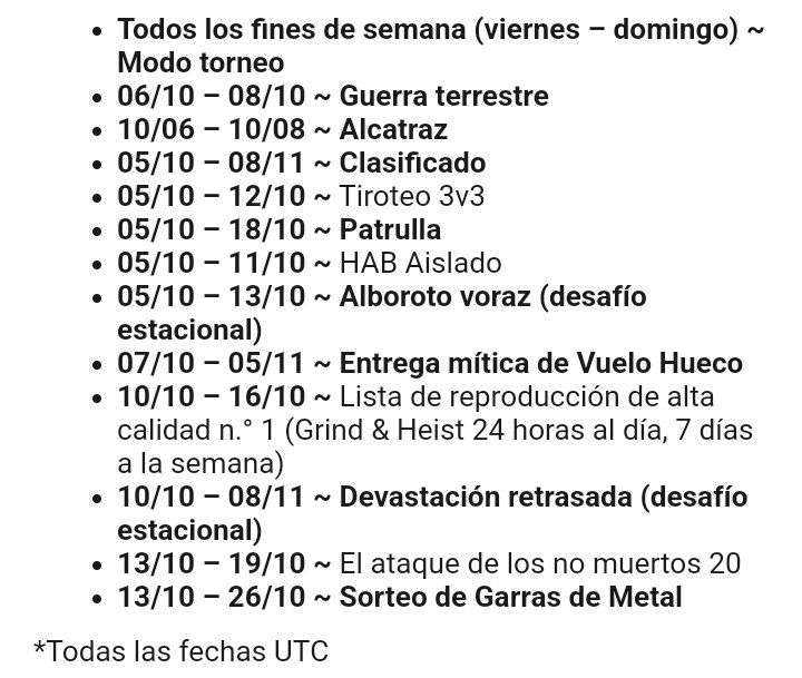 Fechas de próximos eventos de temporada

#CODMobile #T9_23
