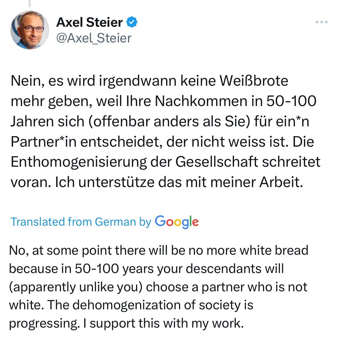 MrDWindsorAndMe's tweet photo. ATTN: Turns out the NGO collecting thousands of African invaders/migrants, dropping them off in Italy, then bussing them up to #Germany is run by #Steier who intentionally wants to dehomogenize/Germany

His NGO is financed by German Gov paid for by German tax payers
@Axel_Steier https://t.co/XX161Ya62R