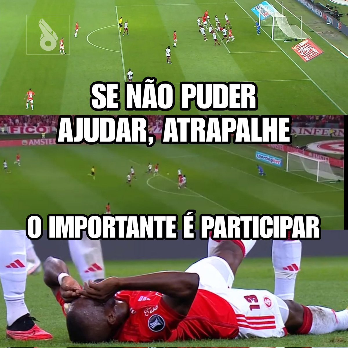 O importante é estar junto com o time 👍