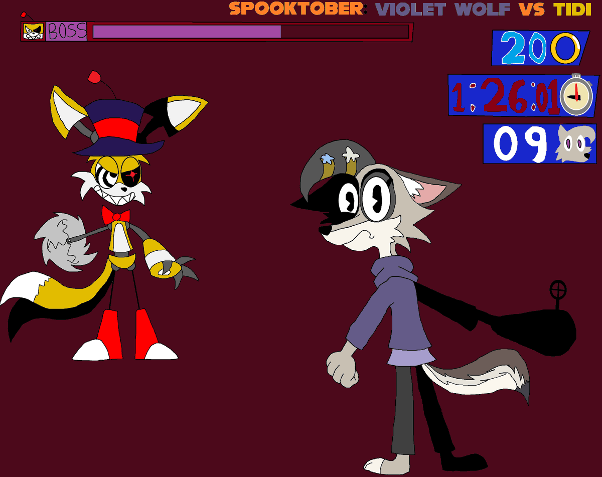 SonicisCool23's tweet photo. @Trinitroid, @FAZEAlan_Mskull, @jacknjellify3 and @veprovy
Spooktober: Violet Wolf vs TIDI the Tails Doll #TailsDoll #VioletWolf #Crossover #ArtistOnTwitter #SonicandtheMayhemMaster https://t.co/AsVGZTV7nz