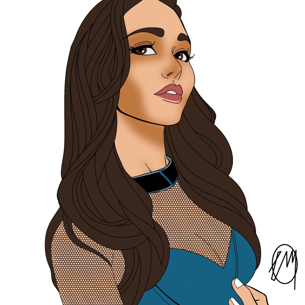 New post featuring <a href="/MelissaBonny/">Melissa Bonny</a> - quick lunch time sketch
#art #illusrtationart #metalqueen