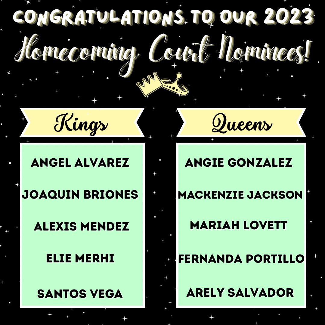 mchsrams24's tweet photo. Huge Congratulations to this years homecoming court! We will be posting more info soon! https://t.co/V6S1mQMuDD