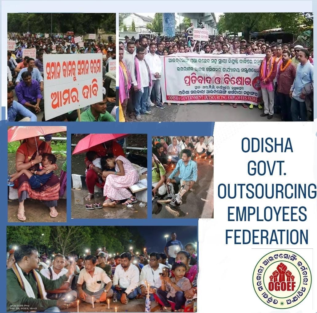 ogoef_official's tweet photo. ଜଣେ outsourcing କର୍ମଚାରୀ ତା ଜୀବନରେ କେବେ ବି କୌଣସି ପ୍ରକାରର ପର୍ବପର୍ବାଣୀଗୁଡିକ ହସ ଖୁସିରେ ପାଳନ କରି ପାରେନା କାରଣ କାଲି ର ସକାଳରେ ତାର ଚାକିରି ଅଛି କି ନାହିଁ ସେହି ଚିନ୍ତା କରି କରି ଏବଂ ୮-୧୦ ହଜାର ଦରମାରେ ଯାହାକି ଗୋଟିଏ ଦିନ ମଜୁରିଆ ଠାରୁ କମ୍ ଦରମା କଣ ବା ପାଳିବ ପର୍ବ ଯେଉଁ ଦରମା ରେ ବଞ୍ଚିବା କଷ୍ଟକର,ତେଣୁ ବିନମ୍ର ଅନୁରୋଧ ମାନ୍ୟବର ମୁଖ୍ୟମନ୍ତ୍ରୀ @Naveen_Odisha ଏବଂ @CMO_Odisha ଙ୍କ ବ୍ୟକ୍ତିଗତ ସଚିବ ତଥା #5T ସଚିବଙ୍କୁ @MoSarkar5T ରାଜ୍ୟରେ କାର୍ଯ୍ୟରତ ହଜାର ହଜାର #Outsourcing କର୍ମଚାରୀମାନଙ୍କ ପାଇଁ ଏକ ଐତିହାସିକ ପଦକ୍ଷେପ ଗ୍ରହଣ କରନ୍ତୁ🙏।
@roopars @FdOdisha @homeodisha   @rashtrapatibhvn   @SecyChief   @_anugarg @Vkpandianfancl1   @manasrmangaraj
@gapg_dept @LawOdisha  @ShreemayeeM @sasmitpatra @BKArukha @rajaaswain @AtanuMLA @TukuniSahu @NiranjanPujar11 @btushar02 @saraka_fan @PritiranjanBJD @Ashokpandabbsr @KeshariDeb @rashtrapatibhvn @deepalidas95 @rdmodisha  @odisha_tourism @DharitriLive1 @NewIndianXpress @OrissaPOSTLive