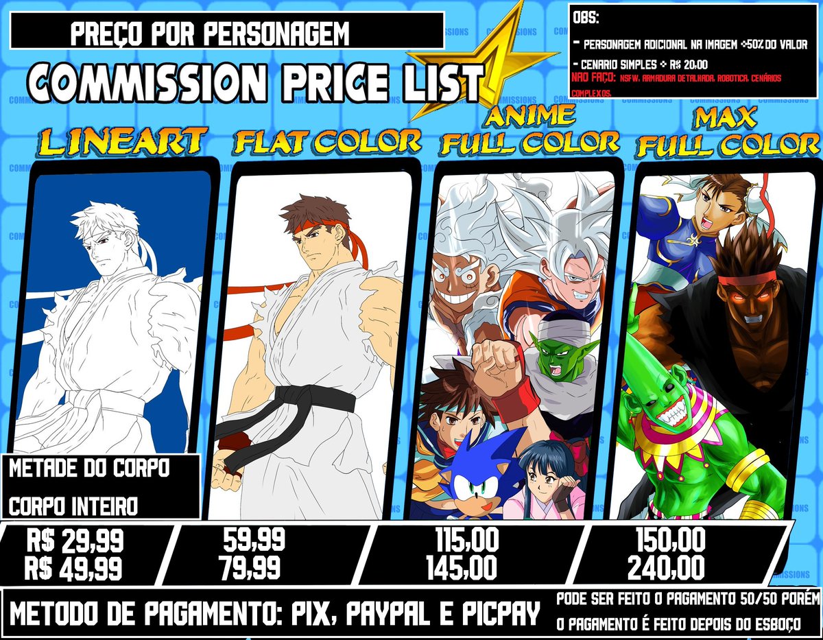 shinzankuro's tweet image. Revised prices for commissions! Any interested people please call me in DM or in discord [Nickname: &quot;ShinZankuro&quot; too]