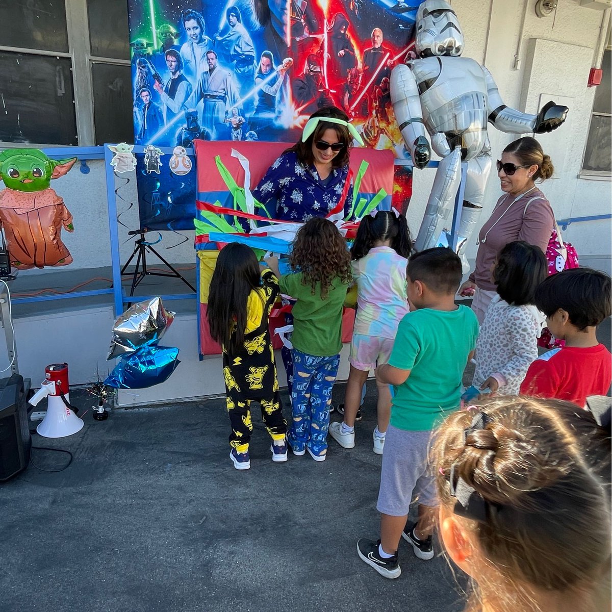 Duct Tape the Principal Event was a hit! Music, dancing, and being silly with Mrs. Valenzuela was priceless. Thank you for demonstrating positive attendance! #theforceisstrongatworkmanelementaryschool #workmanwolverinepride  #schooliscool #proudtobehlpusd