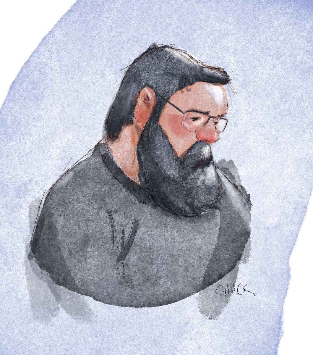 chuck_grieb's tweet image. Digital watercolor meeting sketch in Procreate using Maxpacks brushes. #procreate #digitalwatercolor #watercolor #portraitpainting #maxpacks #lifepainting