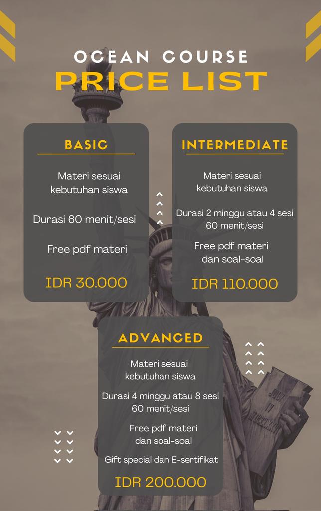 Annhere___'s tweet photo. Good morning ๐
Hai, kalian mau jago bahasa Inggris tapi bingung mulai dari mana? yuk join kursus online di Ocean Course sekarang juga๐ฌ
Jam belajar fleksibel dan free pdf materi juga, knock my DM ๐บ๐ธ๐บ๐ธ
#zonauang #kursusinggrisonline #Onlineclasses #OnlineCourses https://t.co/EZ9bx3wIDU