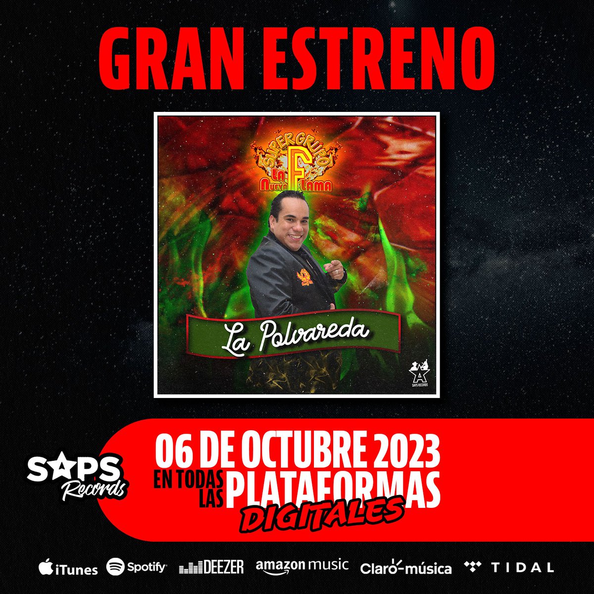 ¡Prepárate para levantar "La Polvareda" este 6 de octubre! 🎶
onerpm.link/541601206046