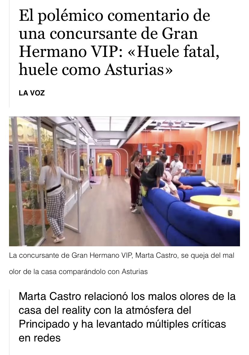 Granhermano1222's tweet image. Marta Castro critica que Asturias huele a mierda de Vaca ! Pido el voto asturiano para la señora Aristócrata #GHVIP4O