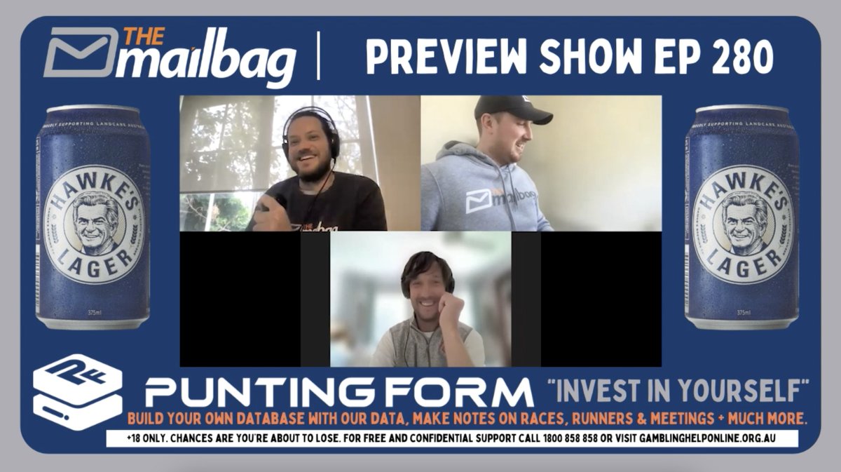 The_Mail_Bag's tweet photo. Join @RaynerJono and @RobTheMailBag with special guest Peter 'Pistol' Anthonisz as they preview some exciting racing at #Rosehill and #Flemington 😎

Tune into MailbagTV 📺👇
https://t.co/C9bHiYnSt2 https://t.co/lhEutPucWd