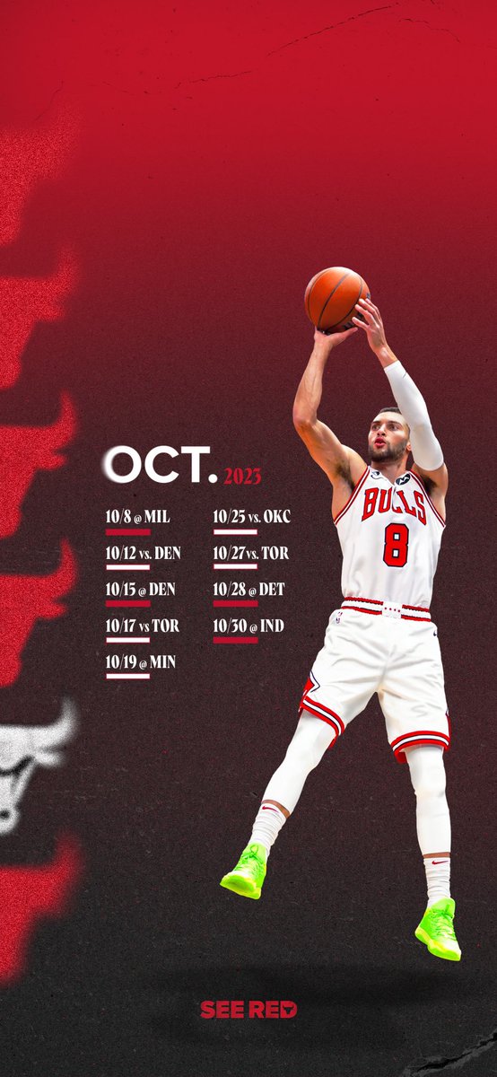 chicagobulls's tweet photo. Get your lock screen set for Bulls basketball 🔜 

#SeeRed https://t.co/S7efeK7BR4