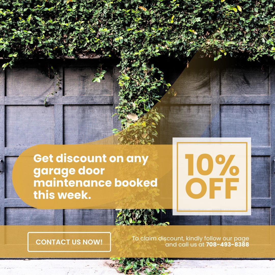 Keep Your Garage Door in Top Shape! 🛠️ Schedule Preventative Maintenance Today and Enjoy 10% Off!
