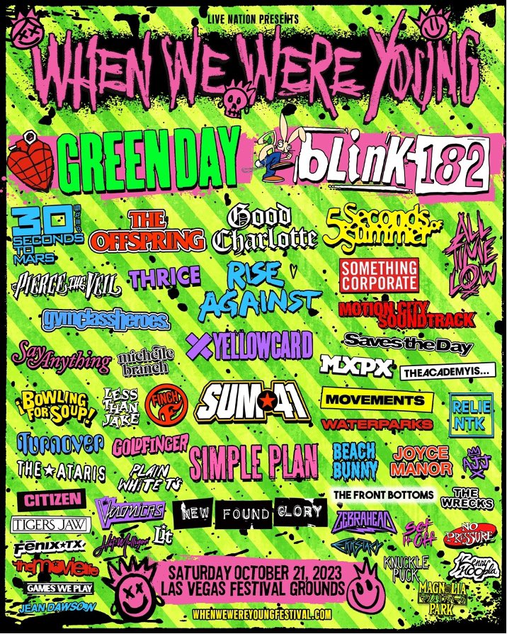 ¡Amigos! ¿Me ayudan? Necesito gente de #Guate que tenga planeado ir a este festival en Las Vegas el 22/10/23, así ahorro en #Ubers y no estoy solito 🤪, si saben de alguien lo mencionan y sino con un RT puede que nos topemos a alguien. 🤩 ¡Gracias! 😁#whenwewereyoungfestival