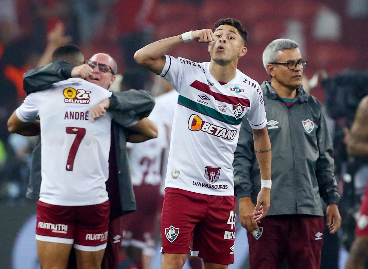 geglobo's tweet photo. Diogo Barbosa provocou após a classificação do Fluminense para a final da Libertadores 

📸Reuters https://t.co/Wad35w0E3E