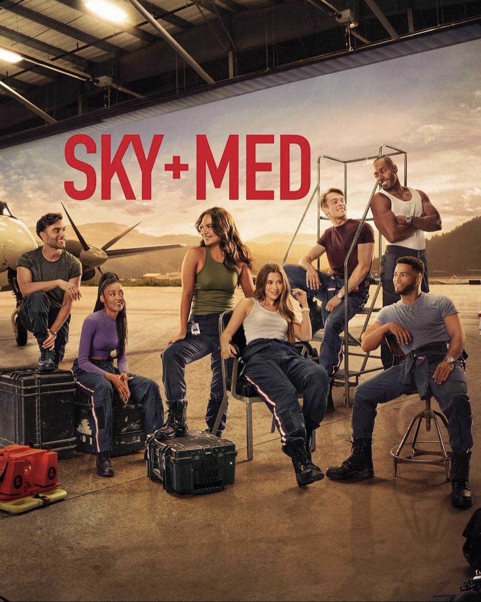 The #SkyMed team is back, on @CBC and @CBCgem! The series stars #ThomasElms as Nowak and #KevinHanchard as Kingsley! Guests include #NadineWhiteman, @DavidReale, #SarenaParmar, @BaumanElise, @LindsayOPierre, #SaadSiddiqui. #WeAreTheCharacters #SkyMedSeries #SkyMedTV #CBCgem