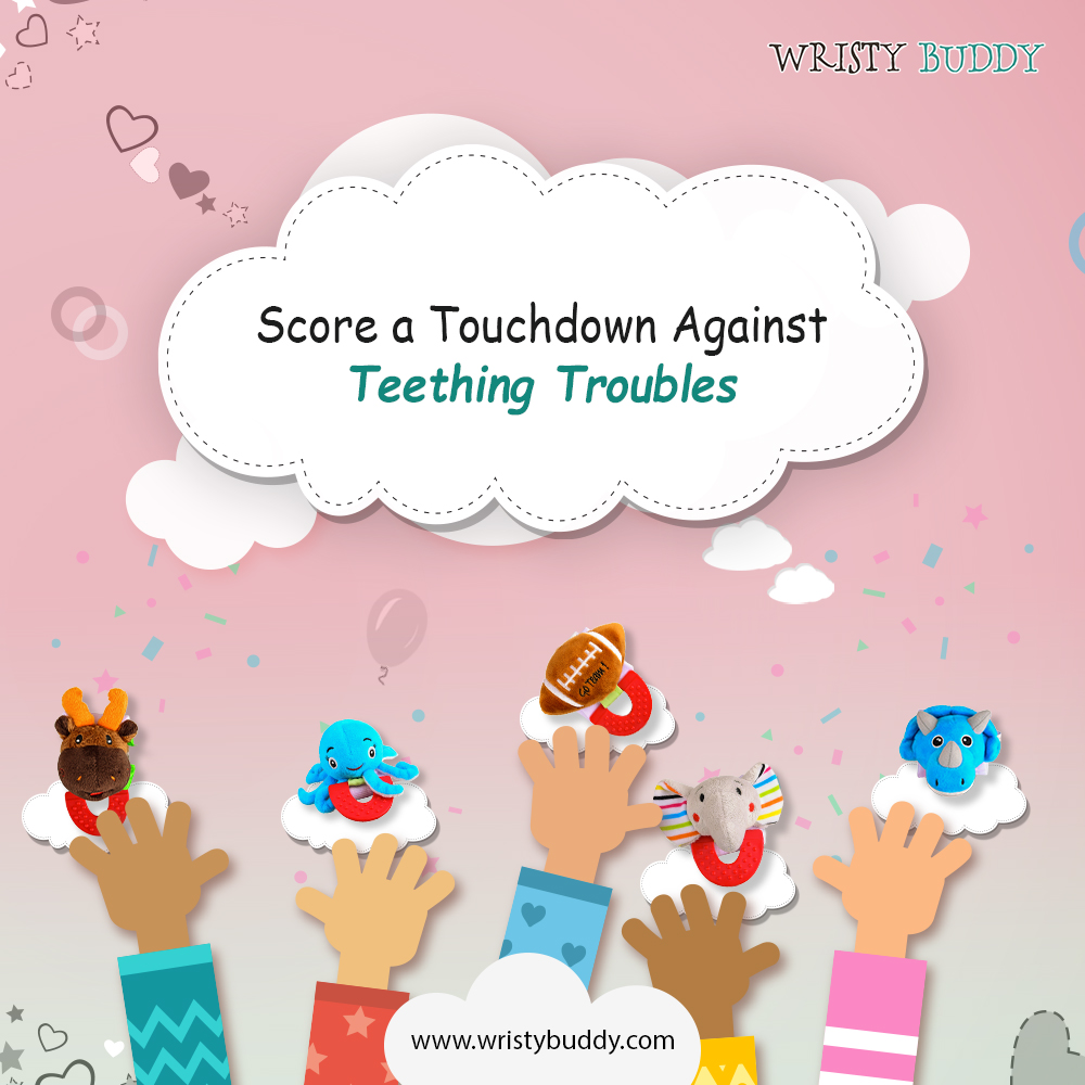 IWristybuddy's tweet image. Score a touchdown against teething troubles with our football teether! Your little MVP will love every chew.
#wristybuddy #babyteethers #teethingbaby #teethingrelief #babycare #BarbieStyle #teethertoy #babyteethingtoy