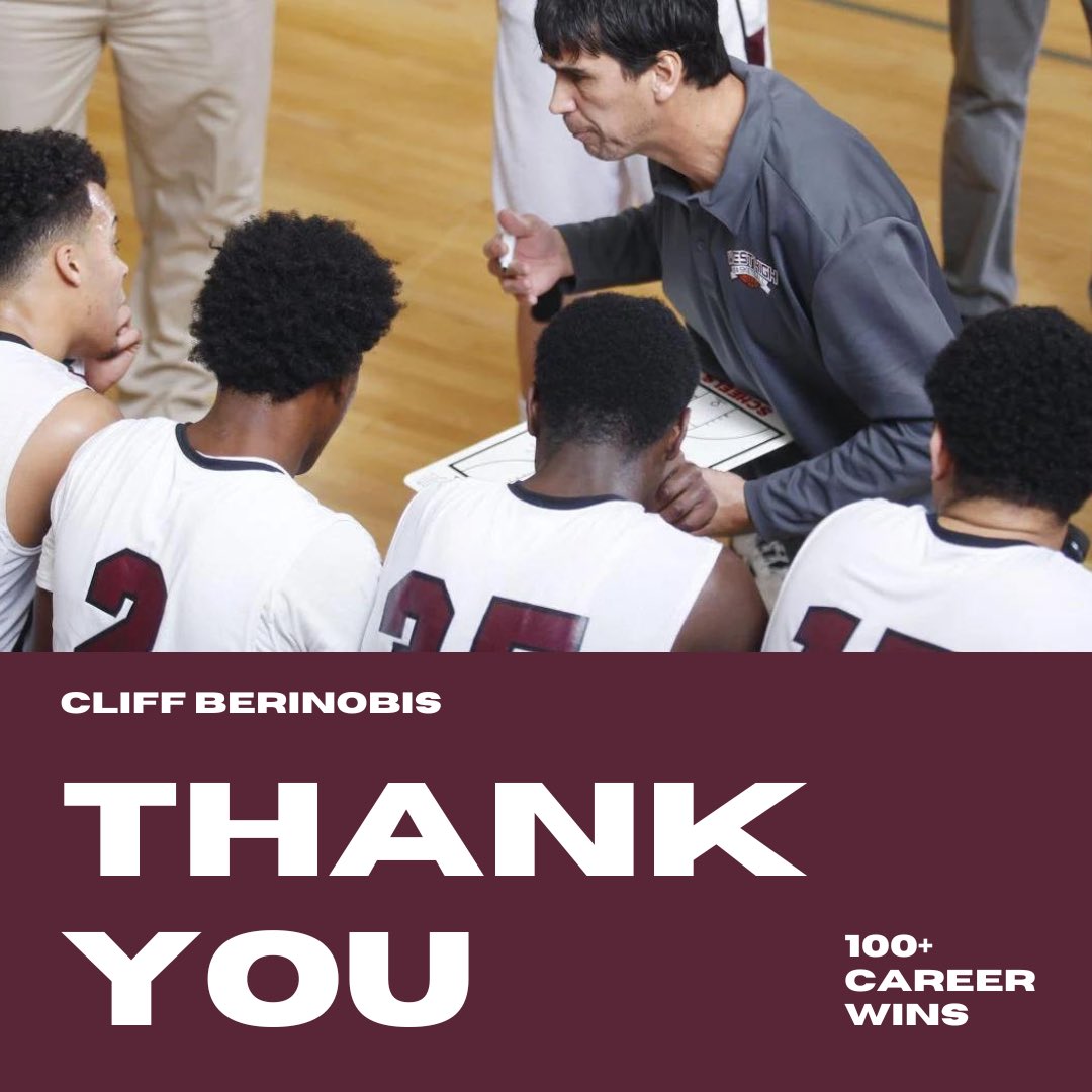 WahawkSports's tweet photo. Thank you Coach Cliff Berinobis for years of hard work as the Varsity Basketball Coach, not only for the performance on the court, but the role model he has been to every player that had the privilege to wear a West High jersey. Coach B exemplifies what it means to be a Wahawk https://t.co/gk2YQzkEMk