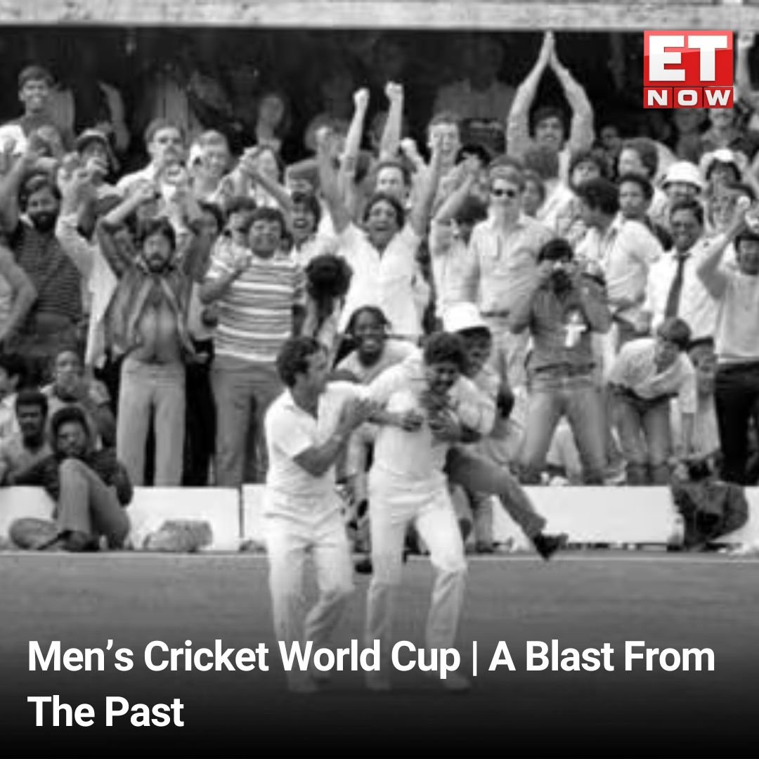 ETNOWlive's tweet photo. 📸 'Blast from the Past': Top men's Cricket World Cup moments 🏆
➡️Kapil Dev's epic catch in '83
➡️Jubilant West Indies fans race across the Lord’s Cricket Ground
➡️Australia's dominance in '87
➡️Collis King's '79 final shot
#CricketWorldCup #LegendsofCricket https://t.co/t3BgPm9QvK