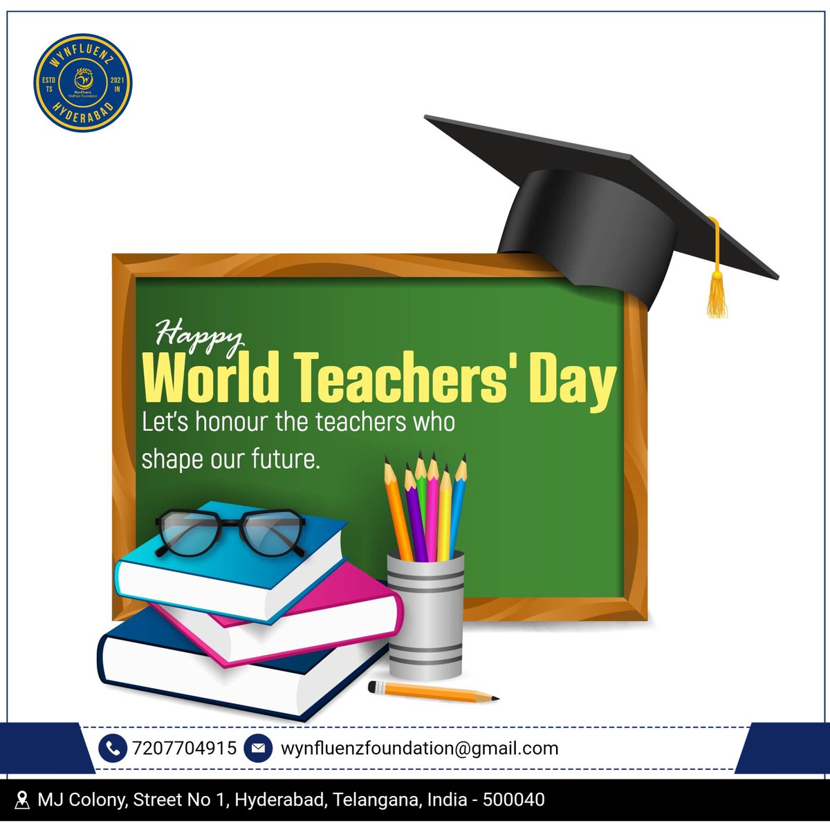 #WorldTeachersDay2023 🙏
#WynFluenzWelFareFoundation #WynFluenzFoundation #WynFluenzClasses #WynFluenzHaiNa #WynFluenzCares #WynFluenzNGO #WynFluenz #Hyderabad #Telangana #Teacher #TeachersDay #Thanks #gratitude #love #education #youth #young #children #nobleprofession #GodBless