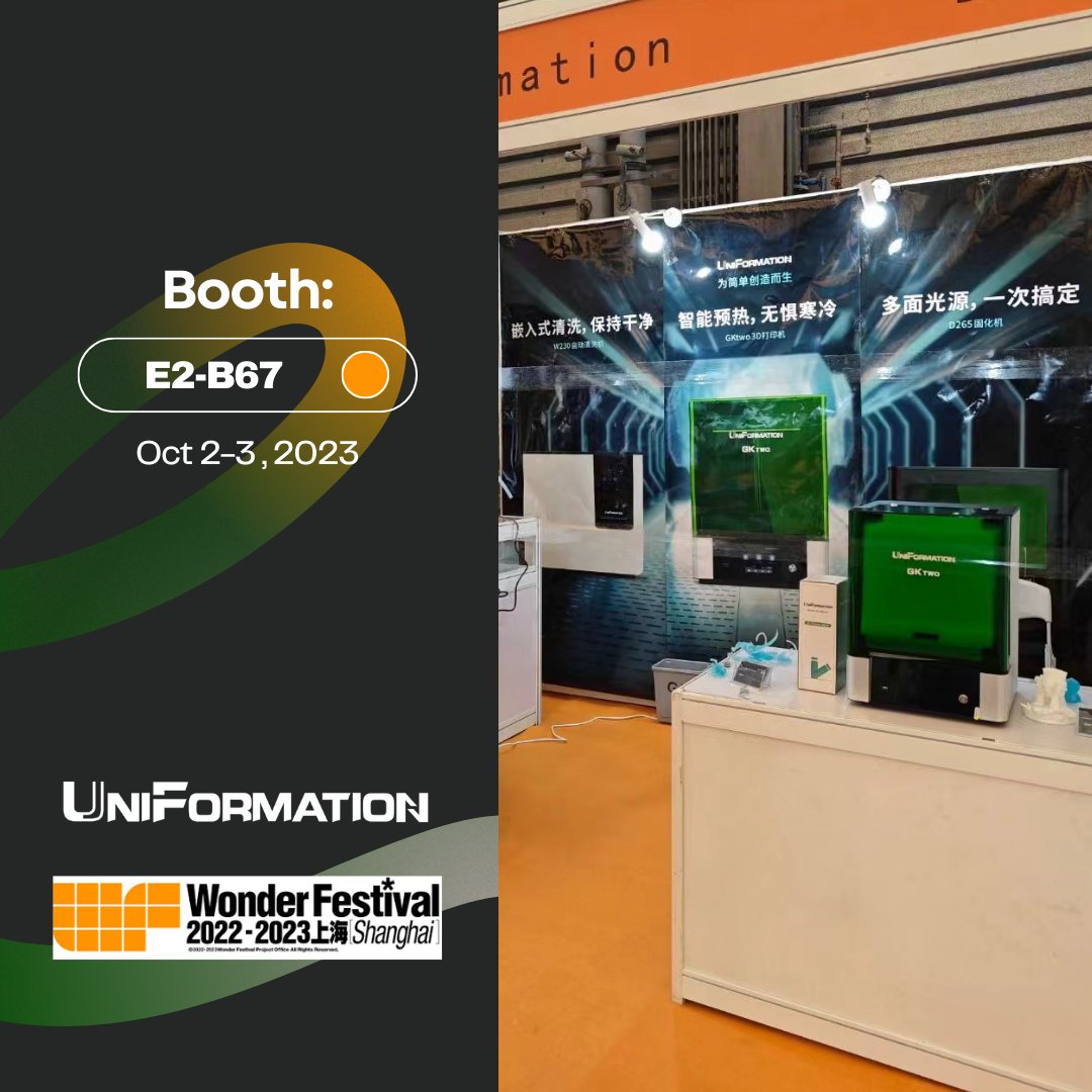 3dUniformation's tweet photo. ๐We recently showcased our printers at WF.
Known for its simple and tidy design and innovative heating system, #Gktwo provides a better #3DPrinting experience perfectly suitable for beginners or experienced.
Learn more from our website.
.
#resinprinter #lcdprinter https://t.co/XF6TZnVmer