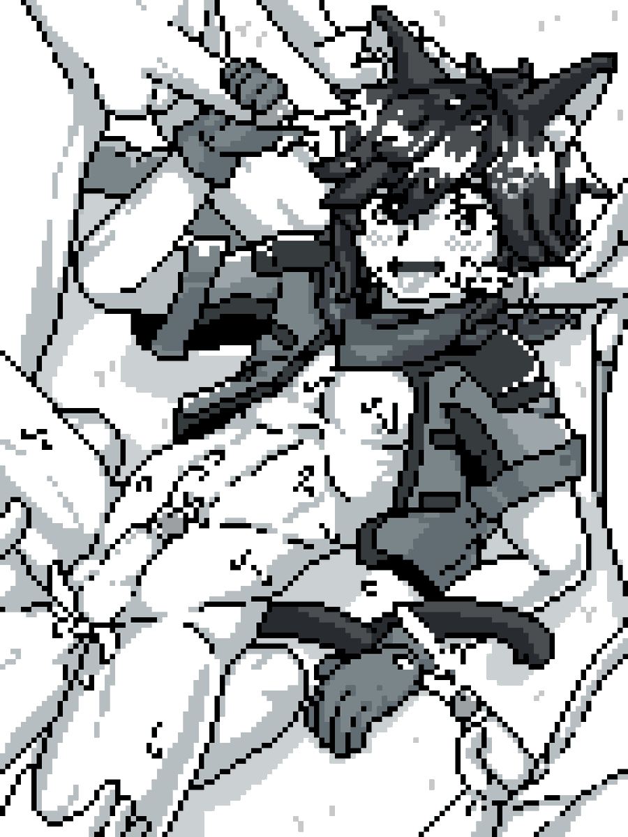 masushy's tweet photo. Seems like @catboyfisky is getting his much needed boy "milk" on this here farm of his! 🥴

#kinktober Day 3 - Bukkake
#inktober2023day3 #Inktober #fanart #vtuber #Pixelart #CatboyFarm @catboyalm https://t.co/LAXNRun3L9