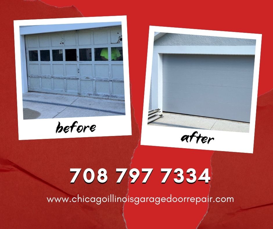 ChicagoILGarage's tweet photo. Before &amp; After: A Garage Door Transformation! 🚪✨ Witness the remarkable change in these stunning photos as we turned outdated into outstanding. Your dream garage is just a transformation away. Ready for your own makeover? #GarageDoorTransformation #beforeandafter https://t.co/mS6IGyajE2