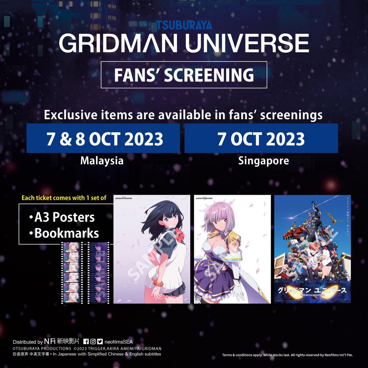 NeofilmsSEA's tweet photo. FANS' SCREENING ON SALE NOW!!

Friends in Malaysia and Singapore, the FANS' SCREENING will be held this weekend! 

Get your tickets now:
Malaysia (Fans’ screening on 7 Oct and 8 Oct)
https://t.co/PgTBtVJWZl
Singapore (Fans’ screening on 7 Oct)
https://t.co/qTdZuPxIdH https://t.co/mGlR8h4e1C