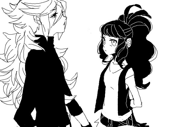 トウコちゃんの日だって、当時ドロワーで描いてたの再掲しちゃお 