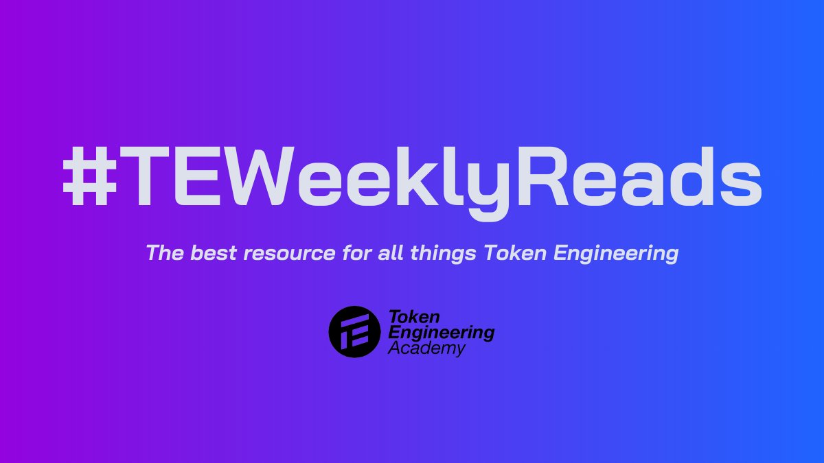 tokengineering's tweet photo. This newsletter is made possible thanks to the funding received from @optimismFND RetroPGF! 🚀💜
Subscribe below to #TEWeeklyReads for more content like this. 🤓
https://t.co/9JoJKc2muu https://t.co/XZowqGObyS