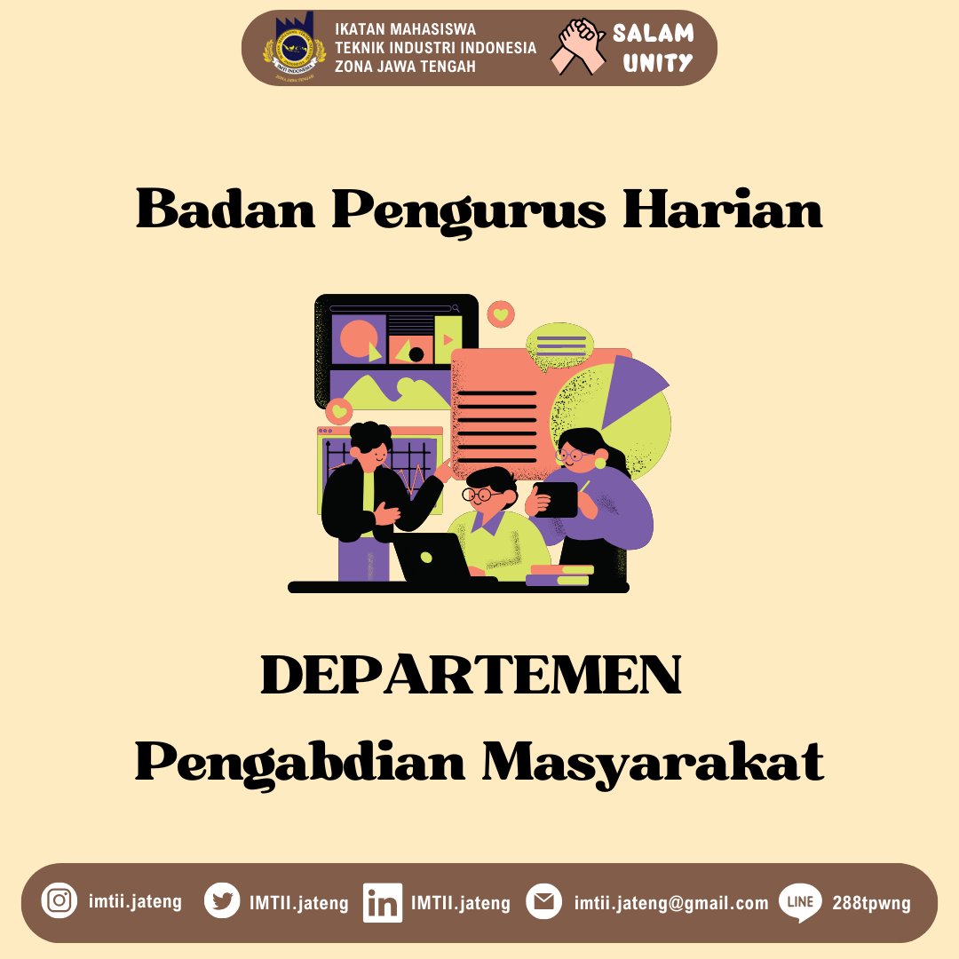 imtiijawatengah's tweet image. [BADAN PENGURUS HARIAN 𝗜𝗠𝗧𝗜𝗜 𝗭𝗢𝗡𝗔 𝗝𝗔𝗪𝗔 𝗧𝗘𝗡𝗚𝗔𝗛]
 𝗦𝗔𝗟𝗔𝗠 𝗨𝗡𝗜𝗧𝗬 
“Departemen Pengabdian Masyarakat”
_____
BADAN PENGURUS HARIAN 𝗜𝗠𝗧𝗜𝗜 𝗭𝗢𝗡𝗔 𝗝𝗔𝗪𝗔 𝗧𝗘𝗡𝗚𝗔𝗛 Periode 2023/2024
𝗦𝗔𝗟𝗔𝗠 𝗨𝗡𝗜𝗧𝗬🤝
#imtiizonajateng
#imtiIndonesia
#salamunity