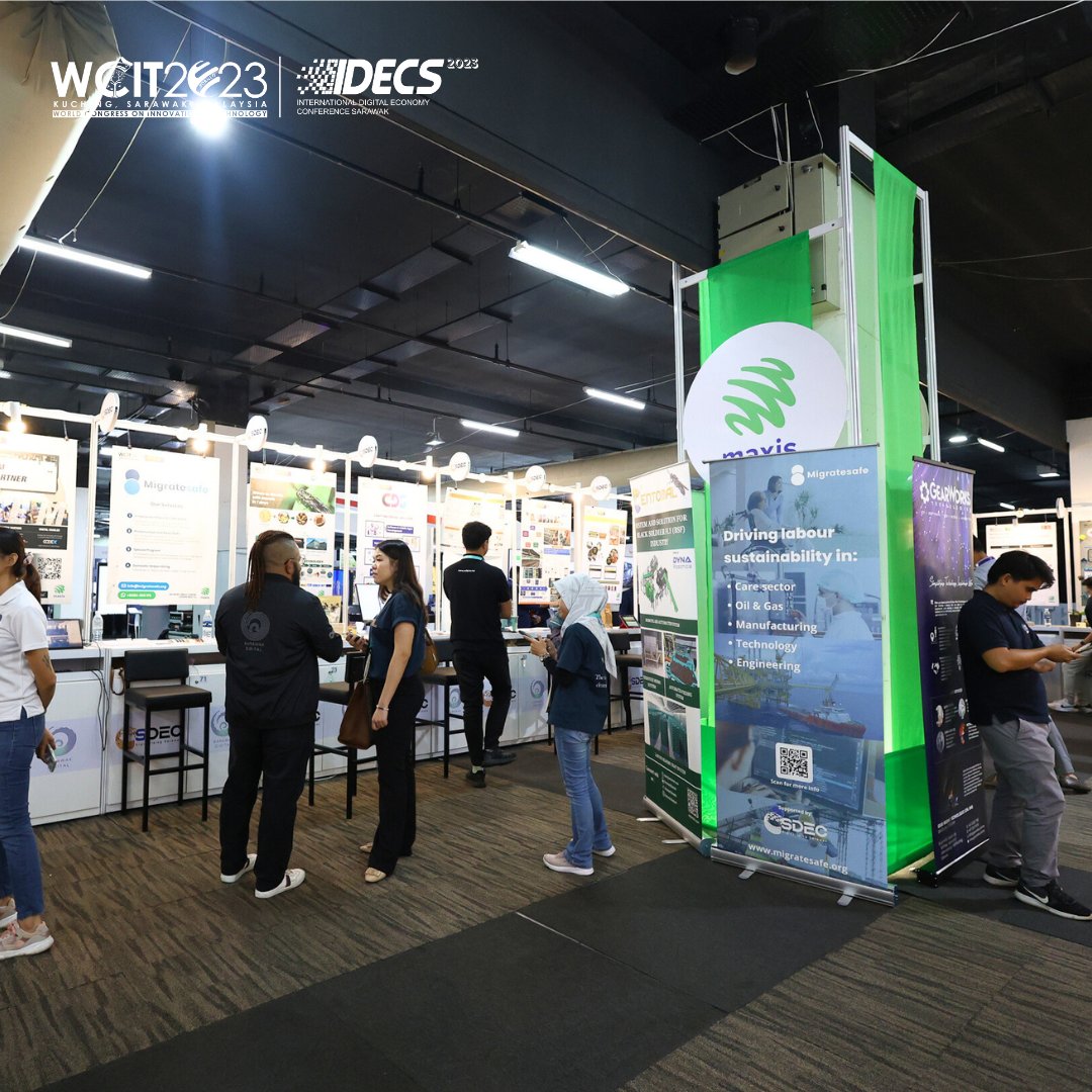 WCITIDECS2023's tweet image. Experience the future of tomorrow&apos;s tech at the Startup Village! 

Brought to you by our Official Innovation Partner, Maxis Berhad, explore the next generation of innovative ideas that are shaping the future.

#WCITIDECS2023 #WCIT2023 #IDECS2023 #SarawakGovernment