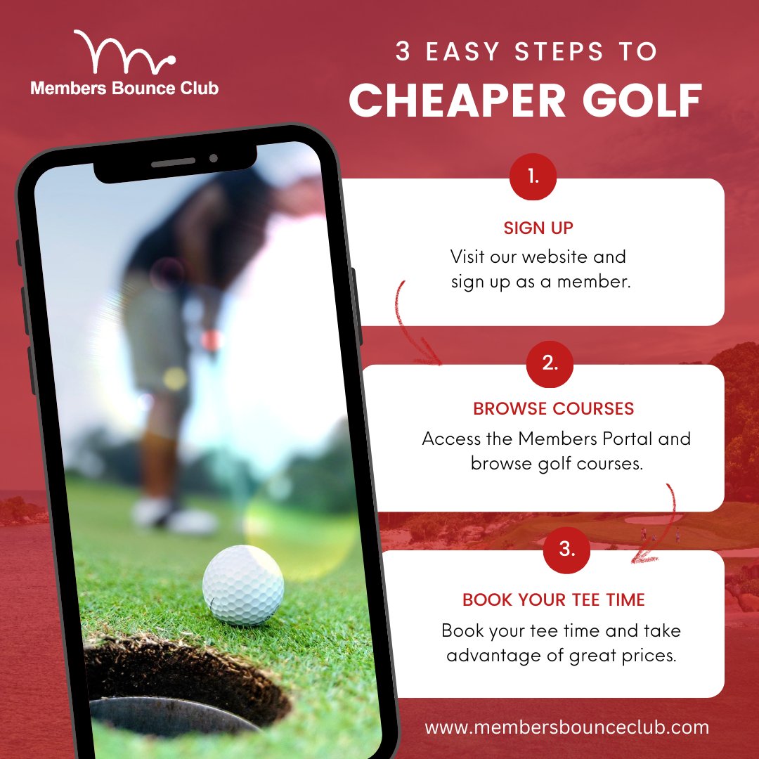 MembersBounceGC's tweet photo. It's as simple as 1, 2, 3. 😃 Join the Members Bounce Club today and take advantage of great tee time and golf package deals across Asia. The New Par For Golf Membership. 

#MembersBounceClub #GolfCommunity #GolfDiscounts https://t.co/LR3dvPSQbo