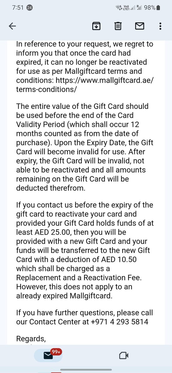 MehreenShora's tweet photo. @centralbankuae when banks cant forfied money, how are companies allowed fo forfiet hard earned money in name of 'validity period'. No communication is sent as reminder and card itself doent mention expiry https://t.co/NQjIae9di9