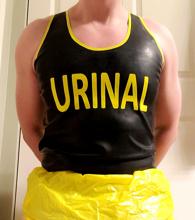 Dom4DprBoys's tweet image. This f*g took the day off from his corporate job to serve a more important role... My personal diaperf*g urinal. He consumed every drop of my Alpha piss ALL DAY. So hot seeing his diaper swell with MY recycled piss. Perfect use for a diaperf*g. Who's next?