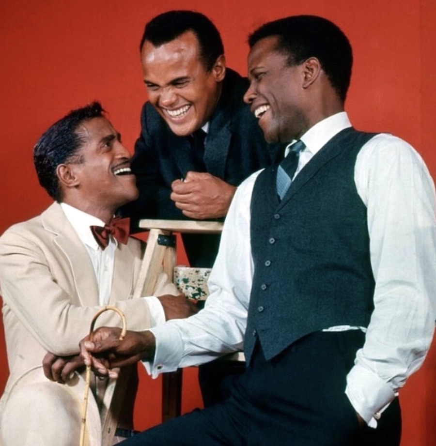 Sammy Davis Jr, Harry Belafonte, and Sidney Poitier in LIFE magazine (February, 1966).