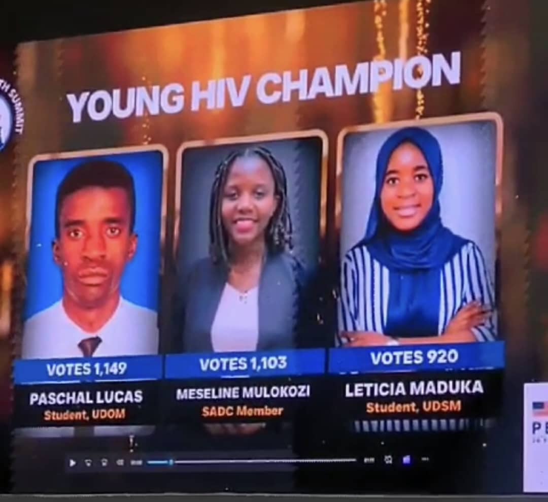 paschallucas15's tweet photo. To all who voted for us,we are so much indebted with you all, and this award has just ignited our passion in advocacy towards zero  HIV/ AIDS by 2030.  I am short of words to express my gratitude to @PEPFAR  recognition. AHSANTE SANA #HIVchampion2023. @_AfricanUnion @faryus88 https://t.co/PEwebPrv2W