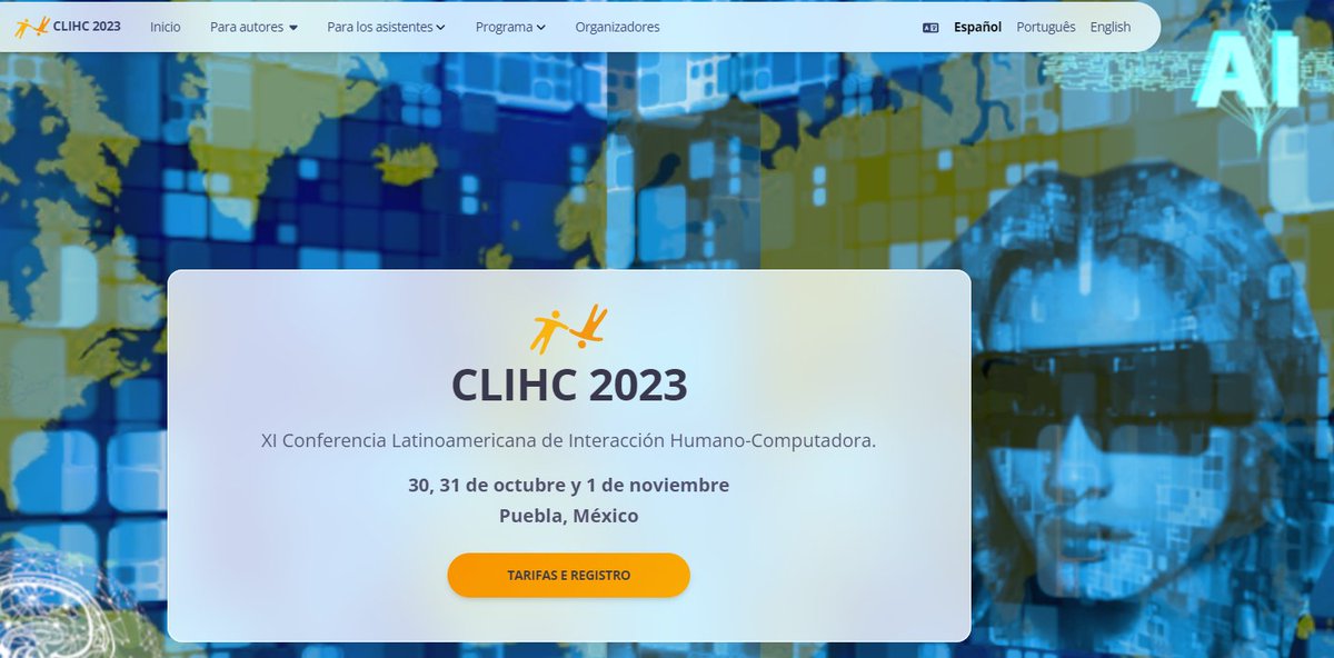 Juan__Gonzalez's tweet photo. 🚀 ¡Se acerca CLIHC 2023! 🖥️💡
Explora el futuro de #UX e #IHC con : 
🔹 Phillipe Palanque 
🔹 Marisol Wong 
🔹 Roberto Martínez 
🔹 Claudia Lopez
Además, ¡un día especial con la industria junto a #UXPAMexico! 
Regístrate ahora: https://t.co/Uen76D6Rfu
 #TecnologiaHumanizada https://t.co/mncsFsTSab