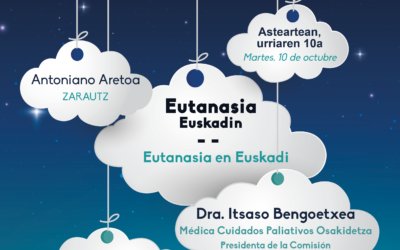 "Eutanasiaren ibilbidea Euskadin". 

Itxaso Bengoetxea izango dugu hizlari datorren asteartean, urriaren 10ean.

<a href="/ZarautzOn/">ZarautzOn</a>-ekin elkarlanean seigarren urtez.

@zarauzkohitza <a href="/ZarauzkoUdala/">Zarauzko Udala</a> @DheDmd