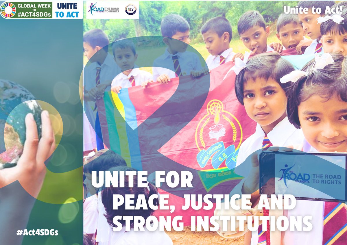 road2rights's tweet photo. Upholding the laws, combating corruption & fostering inclusive societies together, we can shape a world where fairness & resilience reign supreme.
Let's make people aware by doing public stunts, let's unite for peace, justice, and strong institutions. 🌐🤝
#UniteToAct #ACT4SDG https://t.co/MUx5192avg