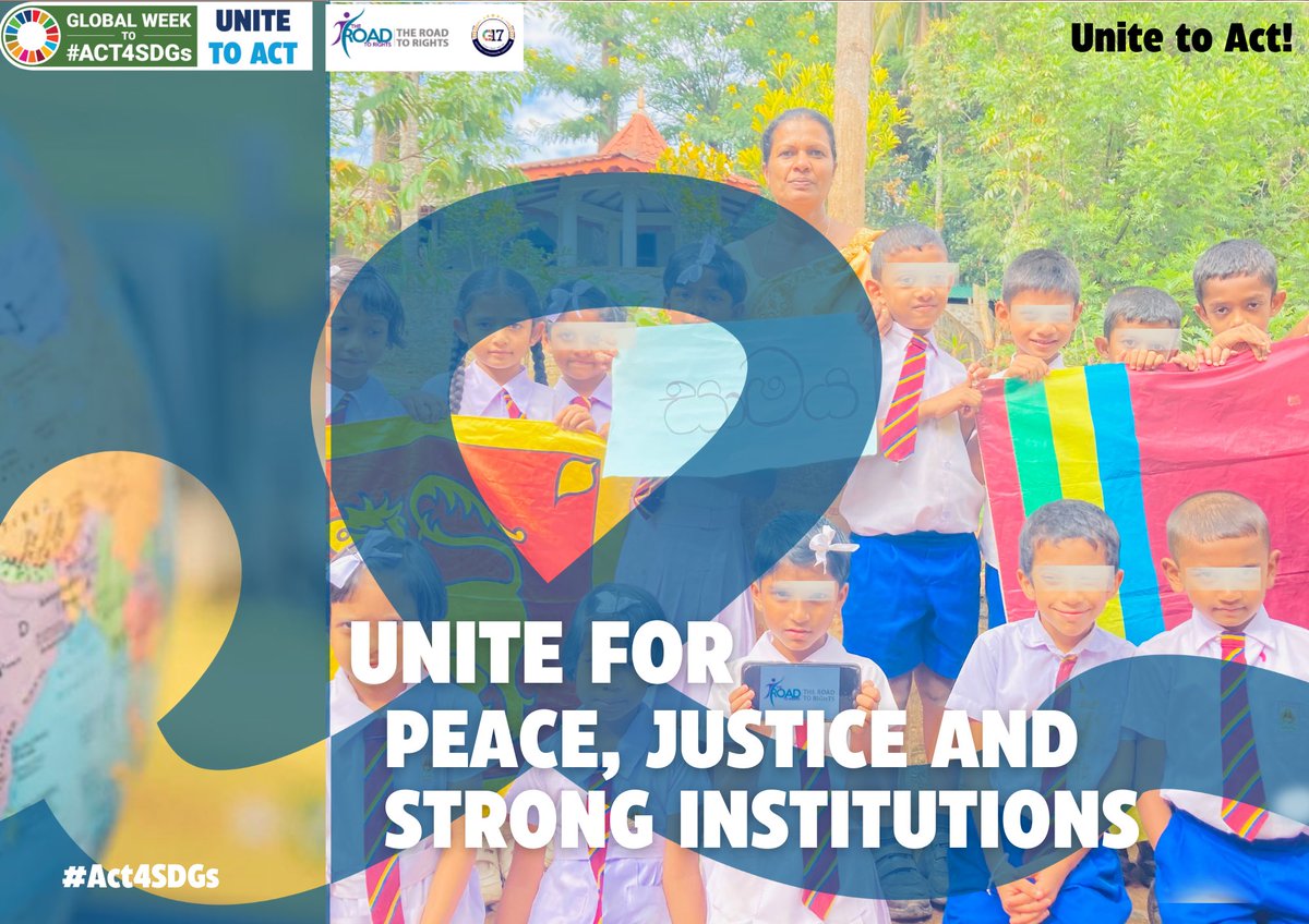 road2rights's tweet photo. Upholding the laws, combating corruption & fostering inclusive societies together, we can shape a world where fairness & resilience reign supreme.
Let's make people aware by doing public stunts, let's unite for peace, justice, and strong institutions. 🌐🤝
#UniteToAct #ACT4SDG https://t.co/MUx5192avg