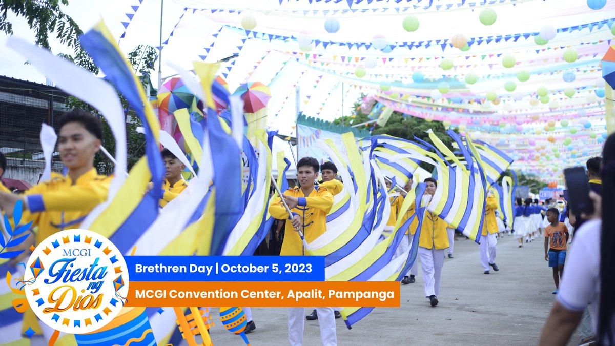 mcgidotorg's tweet photo. IN PHOTOS: Welcome to our Fiesta ng Dios: Brethren Day! 

And starting off the celebration in honor of the Almighty is the ADD Marching Band, along with Teatro Kristiano dancers playing their way through the ADD Convention Center’s main gates!

#MCGIBrethrenDay https://t.co/l7ztvg8WAA