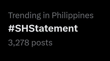 casualviewerako's tweet photo. Taray trending parin ang last night tag
#SHStatement https://t.co/qq3O9p61cN