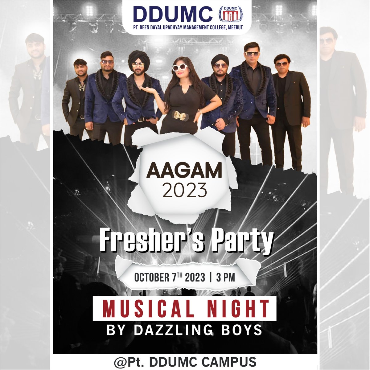 Aagam 2023
& Musical Night by Dazzling Boys

#freshers #freshersparty #newbatch #freshmen #newcomer
#partytime #paryatddumc #fresherparty #party #newcomers #weareddumcians