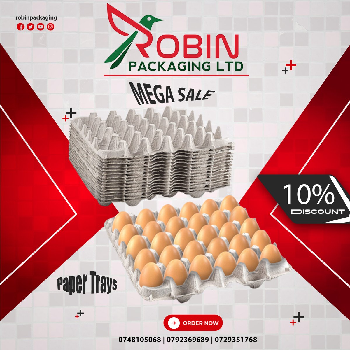robinpackaging's tweet photo. Crack into Sustainability: Protect Your Eggs and the Environment with Our Paper Egg Trays.

0748105068 | 0792369689 | 0729351768

#BREAKINGNEWS #Velo #Mbappe #Eregi #President William Ruto #Packaging https://t.co/CHNiR83ylE